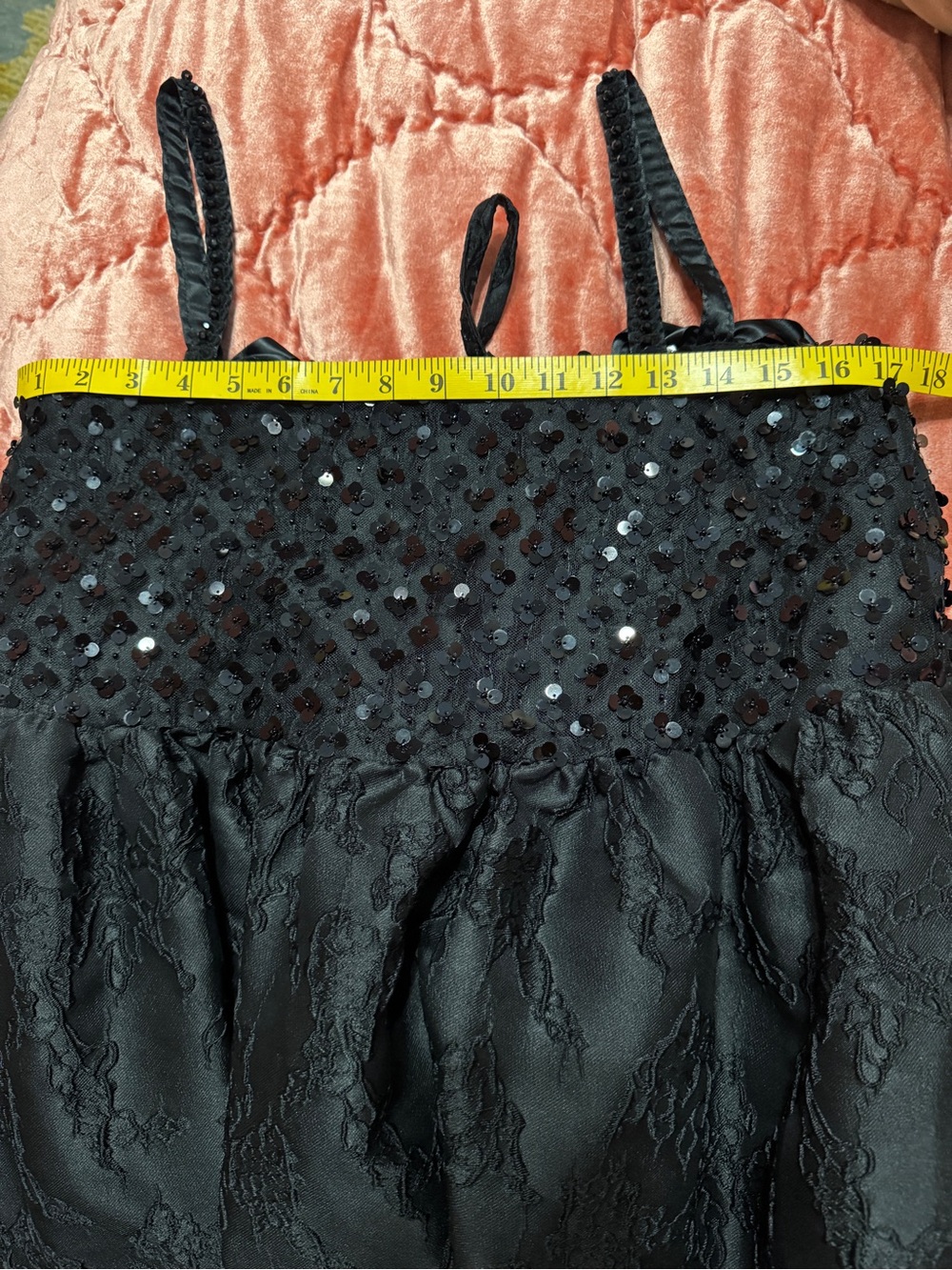 Sister Jane Black Lace Midi Dress with Embellished Bodice - Picture 6 of 9
